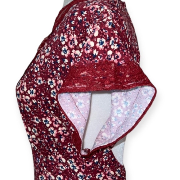 Free People Sweet Talker Floral 90s Mini Dress Size Large - Picture 8 of 12